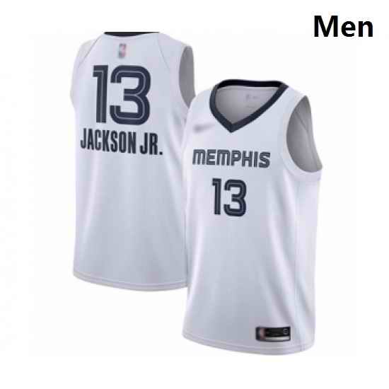 Grizzlies 13 Jaren Jackson Jr  White Basketball Swingman Association Edition Jersey